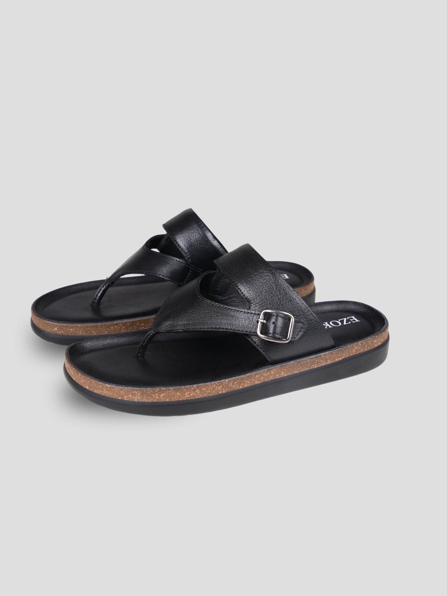 Ezok Men's Genuine Leather Sandals Comfortable, Stylish, and Durable Footwear for Summer